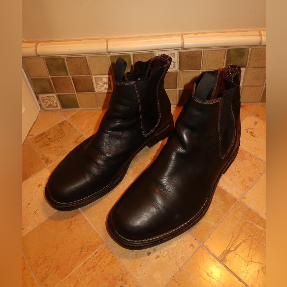 TIMBERLAND Waterproof Black Leather Chelsea Boots - Picture 5 of 9